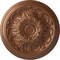 Ekena Millwork Damon Ceiling Medallion (Fits Canopies up to 3 3/8"), Hand-Painted Polished Copper, 20"OD x 1 1/2"P CM20DAPOS - alternate 1